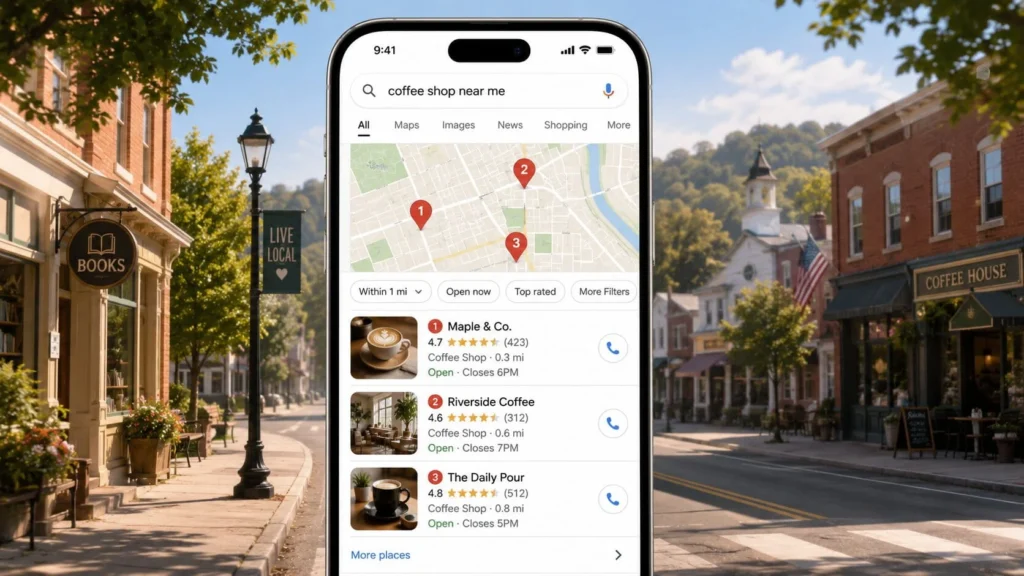 Wizytówka Google Maps a pozycjonowanie lokalne - marketing-internetowy