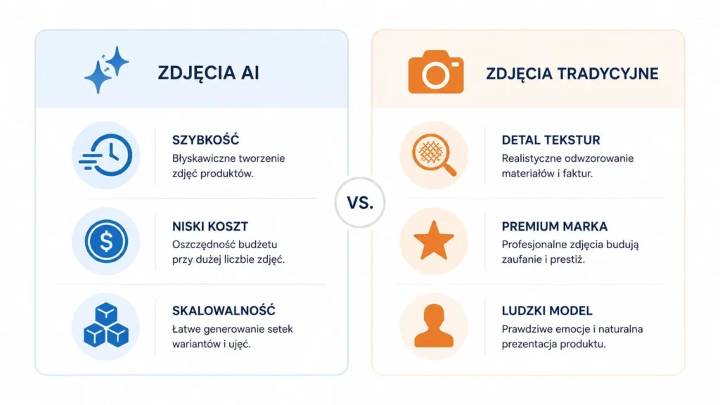 Zdjęcia produktowe AI - różnice między tradycyjnymi fotografiami - marketing-internetowy